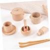 HAKIDZEL Wooden Afternoon Tea Play Set for Pretend Play House Safe Material Interactive Parent Boys Social Skills Development view 4