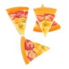 LALADEFIEE 4pcs Pretend Play Food Simulation Cheese Pizza Slices Lightweight PU Fake Pizza for Role-Playing Kitchen Party Decorations with Realistic Look view 1