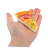 LALADEFIEE 4pcs Pretend Play Food Simulation Cheese Pizza Slices Lightweight PU Fake Pizza for Role-Playing Kitchen Party Decorations with Realistic Look view 3
