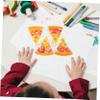 LALADEFIEE 4pcs Pretend Play Food Simulation Cheese Pizza Slices Lightweight PU Fake Pizza for Role-Playing Kitchen Party Decorations with Realistic Look view 4
