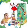 Dancing Talking Zebra Stuffed Animal, Interactive Mimicking Recording Repeating Zebra Plush, Singing 10 Children's Songs, Tummy Time Light Up Toy for Toddlers 1-3 Years, Forest Birthday Party Gifts view 1