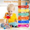 Dancing Talking Zebra Stuffed Animal, Interactive Mimicking Recording Repeating Zebra Plush, Singing 10 Children's Songs, Tummy Time Light Up Toy for Toddlers 1-3 Years, Forest Birthday Party Gifts view 2