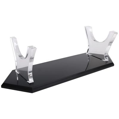 LUMINFLY Acrylic Stand for, Wand, Knife Display, with Black Base, 9.4 in X 2.6 in (24 Cm X 6.5 Cm), for Collectibles
