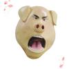 BRIGHTFUFU Latex Full Face Pig Head Mask for Masquerade Festival Cosplay Party Prop Lightweight Animal Headgear for Dance Shows and Carnival view 3