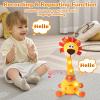 Dancing Talking Lion Plush Toy, Interactive Mimicking Recording Repeating Lion Stuffed Animal, Singing 10 Children's Songs, Tummy Time Light Up Toy for Toddlers 1-3 Years, Forest Birthday Party Gifts view 4