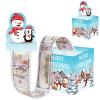 Christmas Money Holders for Cash, Pull Out Snowman Money Box Holder with 50PCS Bags for Kids Adults Merry Christmas Party Decor (Blue 1pcs) view 1