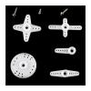 4pcs/lot FS90R 360 Degree Continuous Rotation mini Remote Control servo 6V 1.5KG view 4