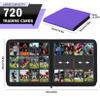 12 Pocket Card Binder, Zipper Trading Card Binder, 720 Large Capacity Side Loading Non-Ring Card Album, Double Sided Acid-Free Card Protector Binder, Card Collection for TCG, MTG, Sport Card, Purple view 2