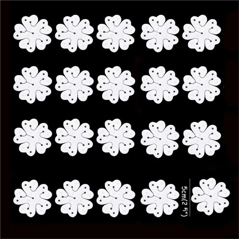 100pcs Balloon Clips Flower Shape Balloon Clips Decoration Accessories Plum Clip for Baby Shower Wedding Birthday Party Plastic Clip Globos balloon