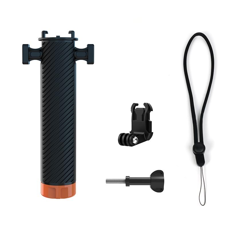 Chuhals for Gopro 12/11/10/9/8 for Action 4/3 Camera for Water Floating Handle Double Cold Shoe Holder Non-Slip Grip Stick for Anti-Lose