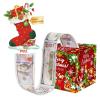 Christmas Money Holders for Cash, Pull Out Snowman Money Box Holder with 50PCS Bags for Kids Adults Merry Christmas Party Decor (Red Sock 1pcs) view 1