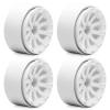 Rc Parts For Axial 1/10 4PCS Beadlock 1.9 Wheel Hub Rim RC Crawler Car Upgrade Accessories Replacement Parts(White) view 3