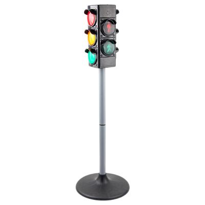 Classroom Traffic Light Crosswalk Signal with Lights and Sounds Educational Toys Pretend Play Stoplight Preschool Learning Activities Road Decor Lamps for Boys Girls Children Patio School Yard Gar