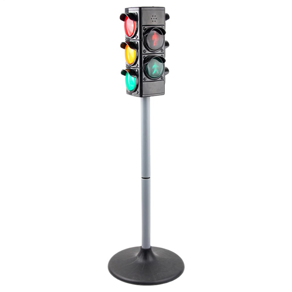 Classroom Traffic Light Crosswalk Signal with Lights and Sounds Educational Toys Pretend Play Stoplight Preschool Learning Activities Road Decor Lamps for Boys Girls Children Patio School Yard Gar