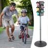Classroom Traffic Light Crosswalk Signal with Lights and Sounds Educational Toys Pretend Play Stoplight Preschool Learning Activities Road Decor Lamps for Boys Girls Children Patio School Yard Gar view 3