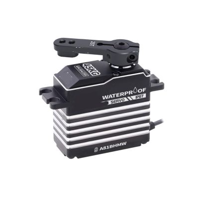 A81BH 45KG Monster Torque 0.085s High Speed Magnetic Waterproof Digital Brushless Servo Suitable for 1/8 1/10(A81BHMW 45KG Servo B)