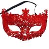 Princess Mask - Sequin Lace Venetian Half Face Mask for Parties(Red) view 1