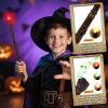 KingVows Light Up Magic Wizard Wand with 4 Color Lights & Sound Illuminating Witch Sorcerer Toys for Kids Roleplay and Party Fun, Brown, 2 Pack view 2