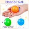 Civaner 6 Pieces Multi Colored Plastic Replacement Balls Small Bulldozer Popper Toy Balls 1.75 Inch Soft Crush Proof Air Filled Ocean Ball for Toddlers (Vibrant) view 2
