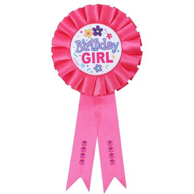 Birthday Pin for Girl, Its My Birthday Pin for Women Pink Satin Grosgrain Ribbon Badge Brooch Pins Women Girls Kids for Party Accessories