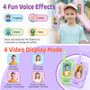 LEENK Video Walkie Talkies for Kids 2 Pack  Rechargeable Video Intercom Handheld, Indoor & Outdoor Range, Easy Use for Ages 3-12, Eco ABS, Clear Voice & Long Distance Communication (Green & Purple) view 3