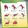 Red Rex Transforming GoGo Dino Figure view 3