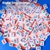 Aomercare American Mahjong Tile Set, 166 Blue Tiles (1.2) for Western Mahjong Game, Replacement Tiles Only, Durable Engraved Design view 2