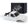 1/24 Pickup Truck Hard Body with Rear Cage Frame Wheelbase 133mm for 1/24 RC Crawler Axial SCX24 Bronco/Wrangler/C10/Base Camp Shell Upgrade (White) view 1