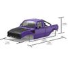 1/24 Pickup Truck Hard Body with Rear Cage Frame Wheelbase 133mm for 1/24 RC Crawler Axial SCX24 Bronco/Wrangler/C10/Base Camp Shell Upgrade (White) view 2