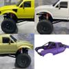 1/24 Pickup Truck Hard Body with Rear Cage Frame Wheelbase 133mm for 1/24 RC Crawler Axial SCX24 Bronco/Wrangler/C10/Base Camp Shell Upgrade (White) view 4