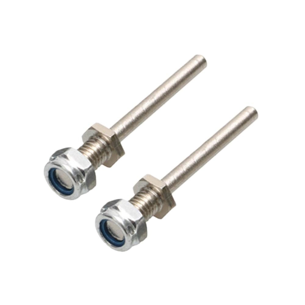 1Pair D3 D4 D5 D6 RC Plane Landing Gear Wheel Shaft M4 M5 M6 M8 Steel Axle With Nuts Kit Compatible With DIY Model Aircraft Parts(D5xM8xL61)