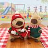 25cm Christmas Capybara Plush Toy with 10Pcs Clothes Accessories, Christmas Dress Up Stuffed Animal Doll Birthday Gift for Boys and Girls view 4