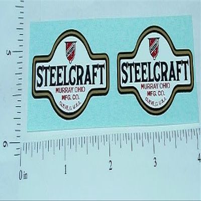 Replacement for fits Pair Steelcraft Toy Trucks Replacement Logo Stickers SC-007