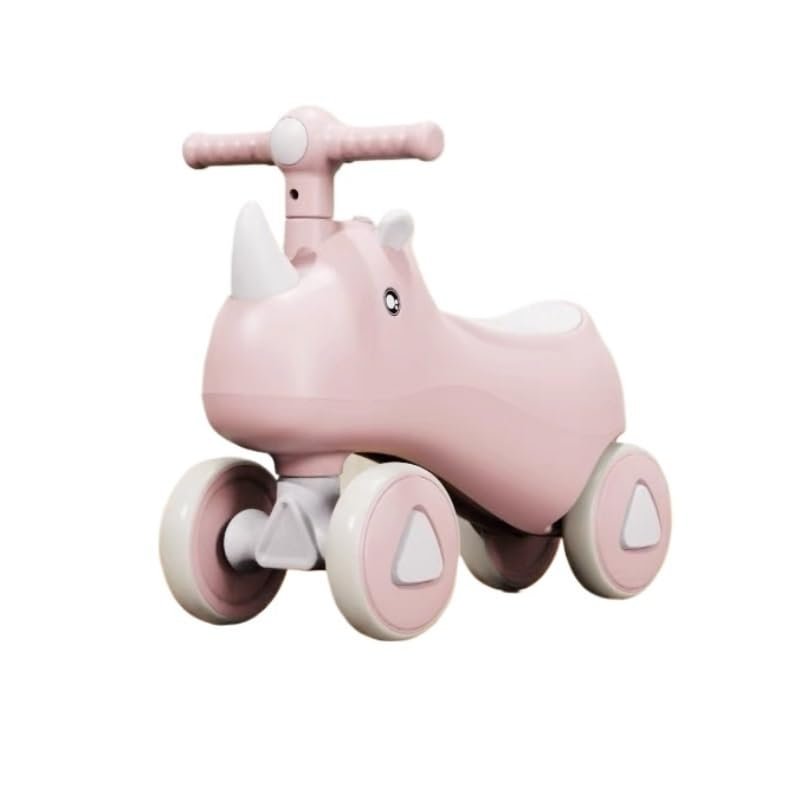 Unicorn Baby Balance Bike for Boys Girls Ride On Toys with Music Lights First Birthday Gifts(Pink,with Music Light)