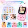 Eveedo Video walkie talkies for kids,2 Pack Rechargeable Kids Walkie Talkies can send message,Christmas Birthday Gifts for kid Age 3-12,Portable Toddler Toy for 4 5 6 7 8 9 Year Old Girl Boy Pink/Blue view 3