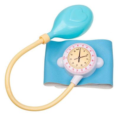 Play Doctor Set for Toddlers, Realistic Educational Blood Pressure Cuff, Preschool Learning Kids Doctors Play Set for Blood Pressure Measurement Blue, Toddler Doctor