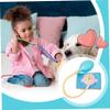 Play Doctor Set for Toddlers, Realistic Educational Blood Pressure Cuff, Preschool Learning Kids Doctors Play Set for Blood Pressure Measurement Blue, Toddler Doctor view 3