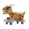 Dinosaur Balance Bike Toddler 4-Wheel Twice Car with Music and Light Effects First Birthday Gifts(Yellow) view 1
