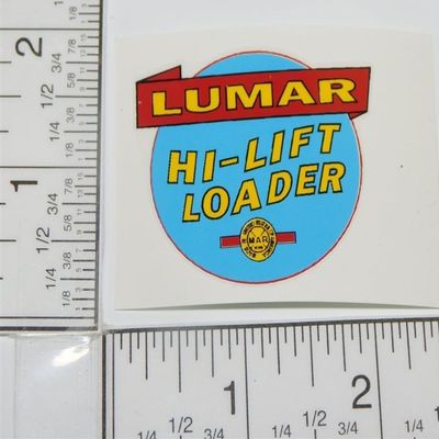 Replacement for fits Marx Lumar Hi Lift Loader Construction Toy Replacement Sticker MX-066