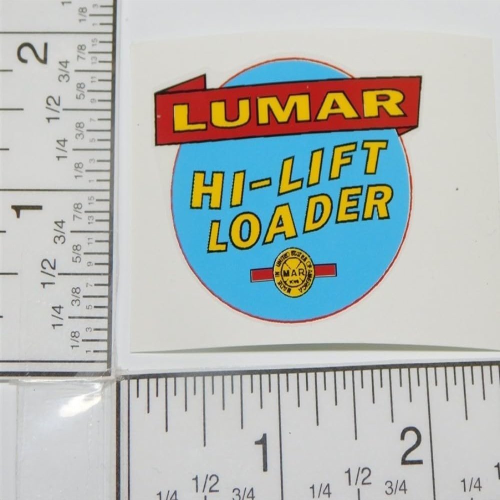 Replacement for fits Marx Lumar Hi Lift Loader Construction Toy Replacement Sticker MX-066
