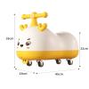 Peanut Shape Wiggle Car for Kids with Music Light Anti-Rollover Silent Flash Wheels Multifunctional(Pink,No Music) view 2