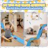 Christmas Gift, 15 Ft Flexible Race Track for Kids, Hot Wheels, Matchbox Car Track,Car Launcher, Rolls Up Portable Race Track, Suction Cups Compatible, Diecast 1/50th Toy Cars, Sky Blue view 2