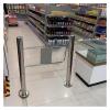 Safety Swing Gate with Post Mount, 90-Degree Opening, Spring-Loaded Automatic Closure, One-Way Secure Access Control for Libraries, Supermarkets, and Public Spaces view 1