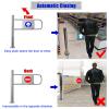Safety Swing Gate with Post Mount, 90-Degree Opening, Spring-Loaded Automatic Closure, One-Way Secure Access Control for Libraries, Supermarkets, and Public Spaces view 3