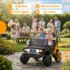24V Ride on Toys for Kids, Licensed Toyota FJ, 2 Seater Ride on Car with Remote Control, Electric Car w/ 4-Wheeler Suspension, Led Light, Music, USB, Electric Vehicle for Age 3-8, Black view 3