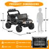 24V Ride on Toys for Kids, Licensed Toyota FJ, 2 Seater Ride on Car with Remote Control, Electric Car w/ 4-Wheeler Suspension, Led Light, Music, USB, Electric Vehicle for Age 3-8, Black view 4