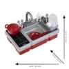 Theo Klein 7110 Bosch Mini Children's Kitchen, Sink with Water Pump Function, Hob with Light and Sound, Includes Cooking and Dinnerware, Toy for Children from 3 Years view 3