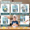 Cewuky Kids Play Kitchen Set, Toy Air Fryer Set, Chef Pretend Play Including Color Changing Food, Cooking Toys with Sound&Light for Boys Girls 3 4 5 6 view 3