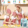 Cewuky Kids Play Kitchen Set, Toy Air Fryer Set, Chef Pretend Play Including Color Changing Food, Cooking Toys with Sound&Light for Boys Girls 3 4 5 6 view 4