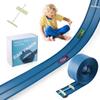 15 Ft Flexible Race Track for Kids, Hot Wheels, Matchbox Car Track,Car Launcher, Rolls Up Portable Race Track, Suction Cups Compatible, Diecast 1/50th Toy Cars, Cobalt Blue view 1
